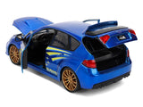 1:24 2012 Subaru Impreza WRX STI Diecast Model Metallic Blue JDM Tuners by Jada 38057
