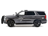 2025 Chevy Tahoe PPV (Police Pursuit Vehicle) Official Promo Version 1/24 Diecast Model Car Motormax Grey 76642