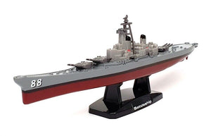 USS Navy Battleship 9" Diecast Model Toy Ship with Helicopter by Motormax 76786