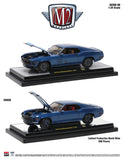 1/24 1970 Ford Mustang MACH 1 428 Diecast Model Car Blue by M2 Machines 40300-86A