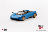TSM 1:64 MINI GT Pagani Huayra Roadster Blue MGT00038