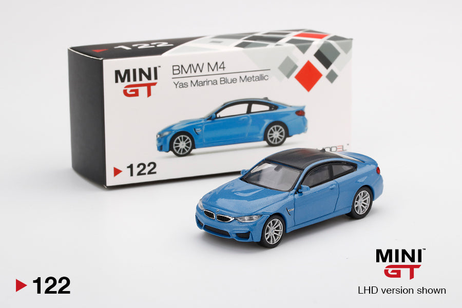TSM 1:64 MINI GT BMW M4 (F82) Yas Marina Blue Metallic Diecast