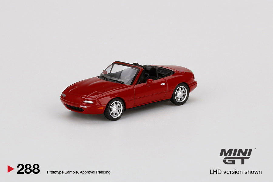 Mini GT Mazda Miata MX-5 (NA) Classic Red MGT00288 1/64 #288 First