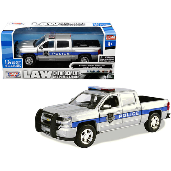 2017 Chevrolet Silverado 1500 LT Z71 Crew Cab Police Silver 