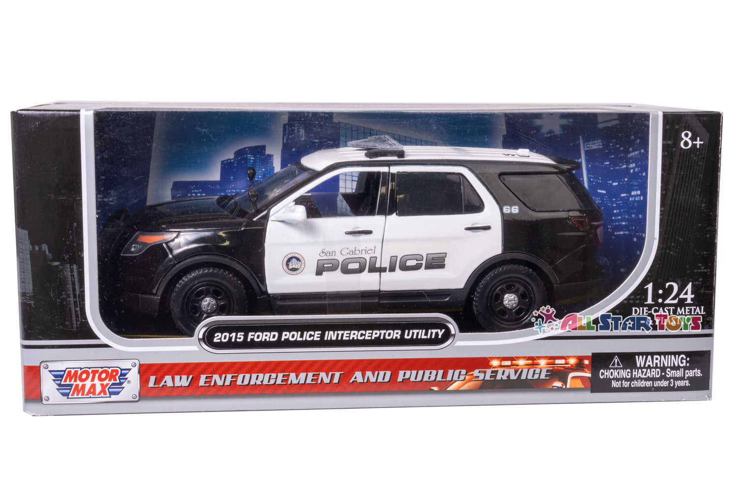 Miniature Del Prado 1/43 - Ford Explorer XLT 1997 - Philadelphia FD - Rouge/Blanc