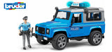 Bruder 02597 Land Rover Defender Station Wagon Police vehicle with Figurine