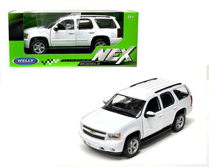 WELLY 2008 CHEVROLET TAHOE SUV 1/24 - 1/27 UNMARKED POLICE CAR WHITE 22509W-WH