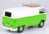 Volkswagen Bus Type 2 (T1) Delivery Van Geen & White 1:24 Diecast Model Car MotorMax 79551