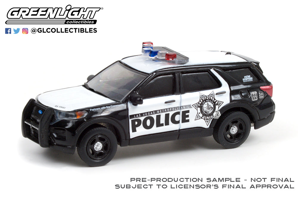Greenlight 1:64 Scale 2020 Ford Police Interceptor Las Vegas Hot