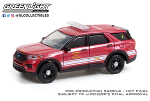 Greenlight 30257 1:64 Scale Hot Pursuit 2020 Police Interceptor Utility Detroit Fire Department (Hobby Exclusive) Diecast Model Car All Star Toys