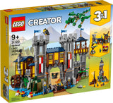 LEGO® Creator 3in1 Medieval Castle 31120 Building Kit; Castle with Moat and Drawbridge, Plus 3 Minifigures (1,426 Pieces)