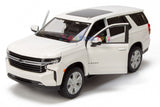 IN-STOCK! 2021 Chevrolet Tahoe White 1:26 Scale Diecast Replica Model by Maisto 31533