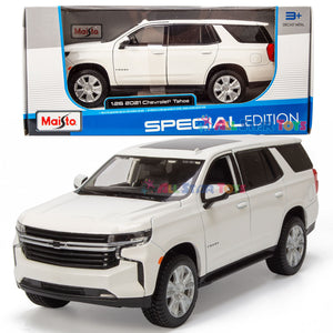 2021 Chevrolet Tahoe White 1:26 Scale Diecast Replica Model by Maisto 31533 LOW-STOCK!