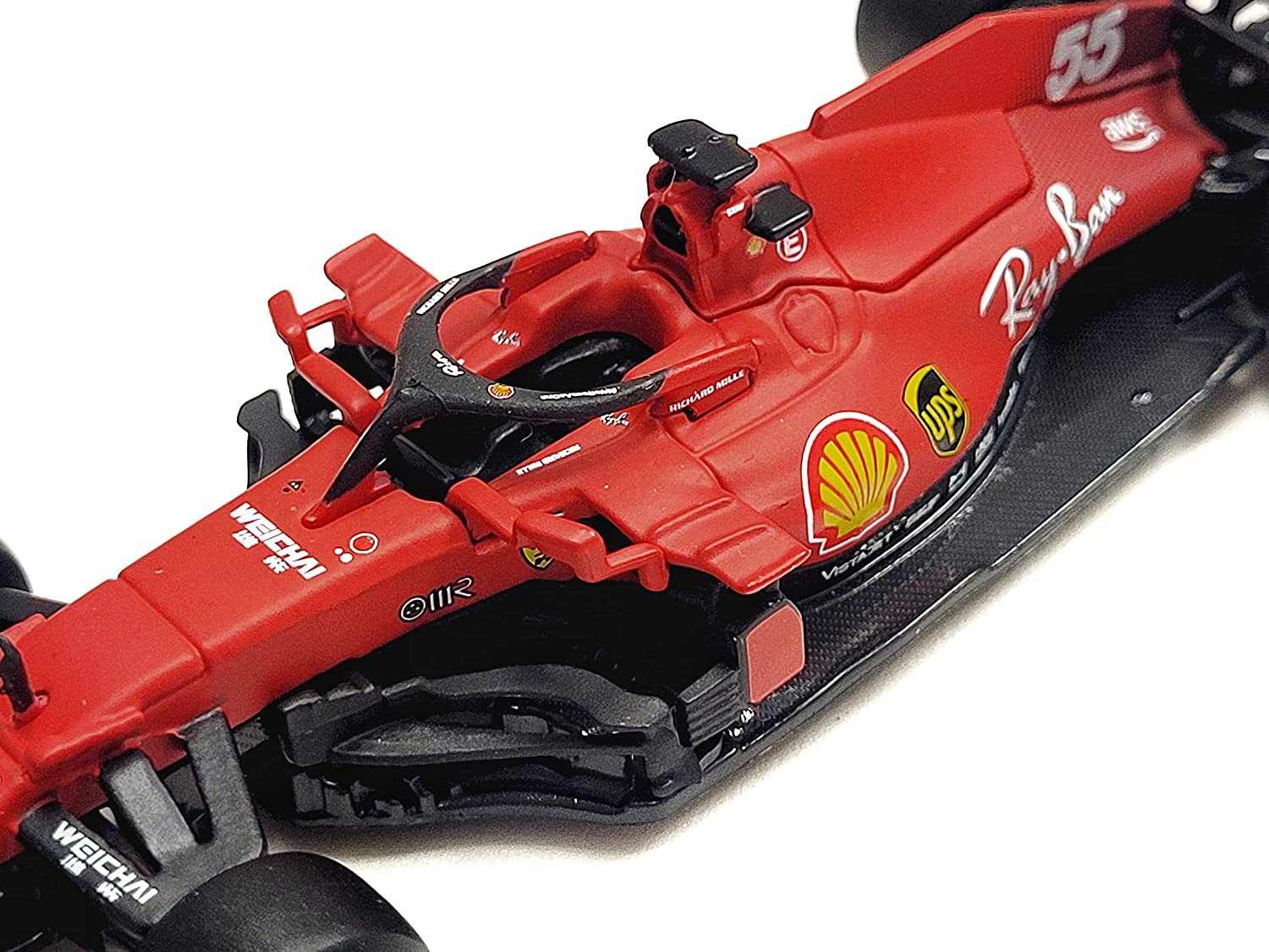 Bburago 1:43 2021 Ferrari Racing SF21 Formula One F1 #55 Carlos