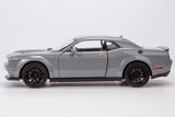 All Star Toys Exclusive 2018 Dodge Challenger SRT Hellcat Widebody Destroyer Gray 1/24 Diecast Model Car by Motormax 79350