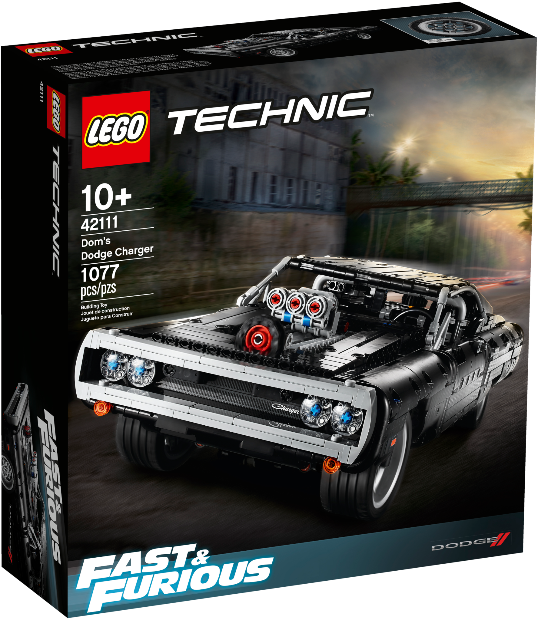 LEGO® Technic™ Fast & Furious Dom's Dodge Charger 42111 Race Car