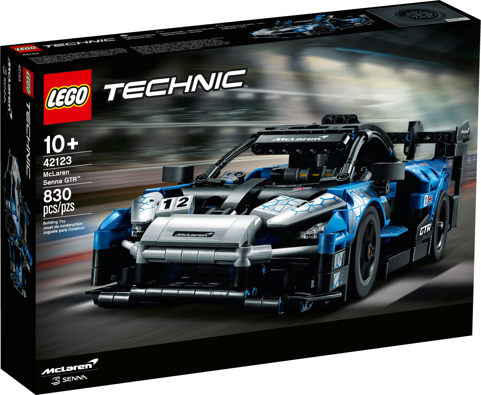 LEGO® Technic™ 42123 McLaren Senna GTR Toy Car Model Building Kit