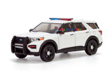Greenlight 43004 1:64 Scale Hot Pursuit 2022 Ford Police Interceptor Utility Unmarked White