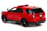 2015 Ford Police Interceptor Utility Fire Marshal Fire Chief Vehicle Fire Truck 1/24 Diecast Model Car Motormax 76978 Fire Dept Command Unit