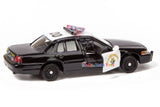 MOTORMAX 1:43 1999 Ford Crown Victoria California Highway Patrol CHP Police Interceptor Diecast Model 79454