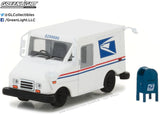 Greenlight 1/64 USPS United States Postal Service Long-Life Postal Delivery Vehicle (LLV) with Mailbox Accessory 29888