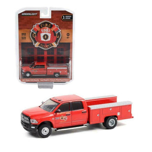 Greenlight 1:64 Scale 2017 Ram 3500 Dually Los Angeles Fire Department 67010 E