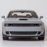 All Star Toys Exclusive 2018 Dodge Challenger SRT Hellcat Widebody Destroyer Gray 1/24 Diecast Model Car by Motormax 79350
