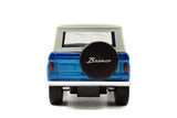 Jada 1:32 1973 Ford Bronco Truck Black/Blue/Orange 97051