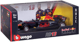 Bburago 1:18 Red Bull Racing Tag Heuer RB13 (2017 Max Verstappen/Daniel Ricciardo Model) Blue