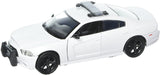 2011 Dodge Charger Police Pursuit Car White 1:24 Diecast Model Toy Car by MOTORMAX 76934
