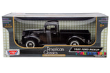 1940 Ford Pickup Truck Metallic Black 1:18 Scale Diecast Model Car Motormax 73170