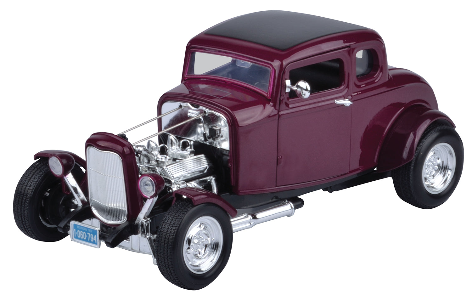 Ford 3-window Coupe' 1932 Burgundy 1:43 Model Lucky Die Cast Ford 3-window Coupe' 1932 Burgundy 1:43 Model Lucky Die Cast