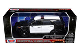 2015 Ford Explorer Police Interceptor Utility 1:18 Diecast Model Toy Car by MOTORMAX 73542