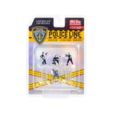 American Diorama 1:64 Limited Edition Diecast Figure Set - Police Line Figurine AD-76493
