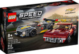 LEGO® Speed Champions Chevrolet Corvette C8.R Race Car and 1968 Chevrolet Corvette 76903 Building Kit (512 Pieces)