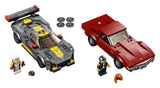 LEGO® Speed Champions Chevrolet Corvette C8.R Race Car and 1968 Chevrolet Corvette 76903 Building Kit (512 Pieces)