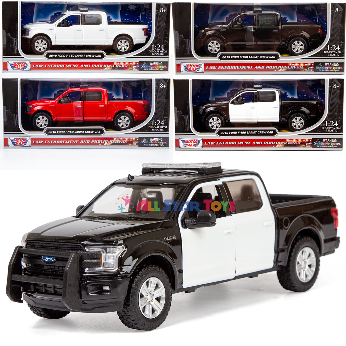 2019 Ford F-150 Lariat Crew Cab Pickup Truck 1:27 by