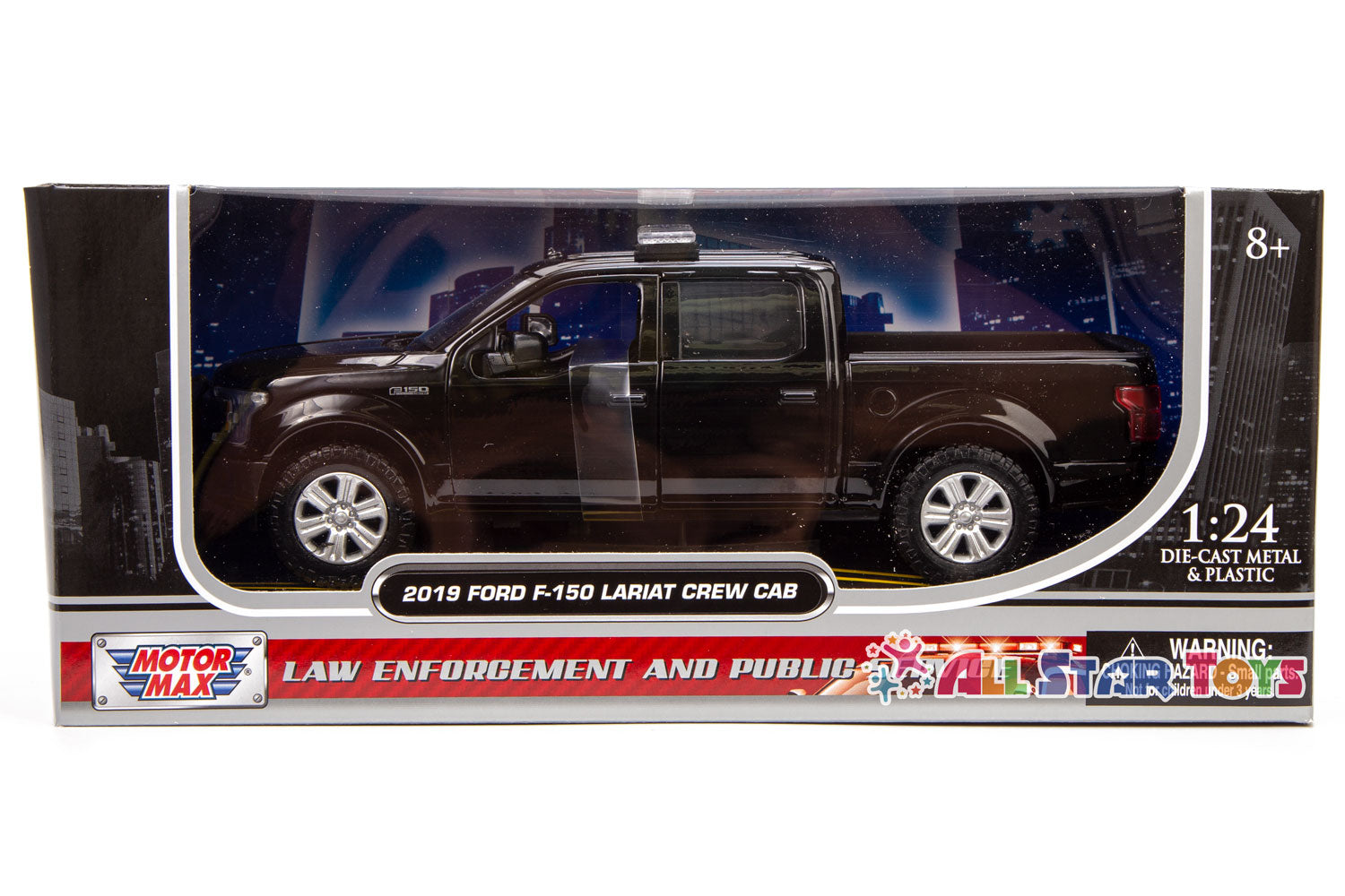 Modèle Réduit Ford F-150 Lariat Crew Cab 2019 Rouge - Échelle 1:27 - MOTORMAX Neuf