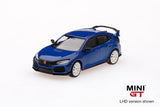 MINI GT 2017 Civic Type R (FK8) Aegean Blue Modulo Edition 1:64 Diecast Model Car MGT00017
