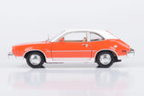 Motormax 1974 Ford Pinto 1:24 Scale Diecast Replica Model Forgotten Classics Series 79044 Orange with White roof and Trims