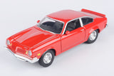Motormax 1974 Chevrolet Vega 1:24 Scale Diecast Replica Model Forgotten Classics Series 79046 Red