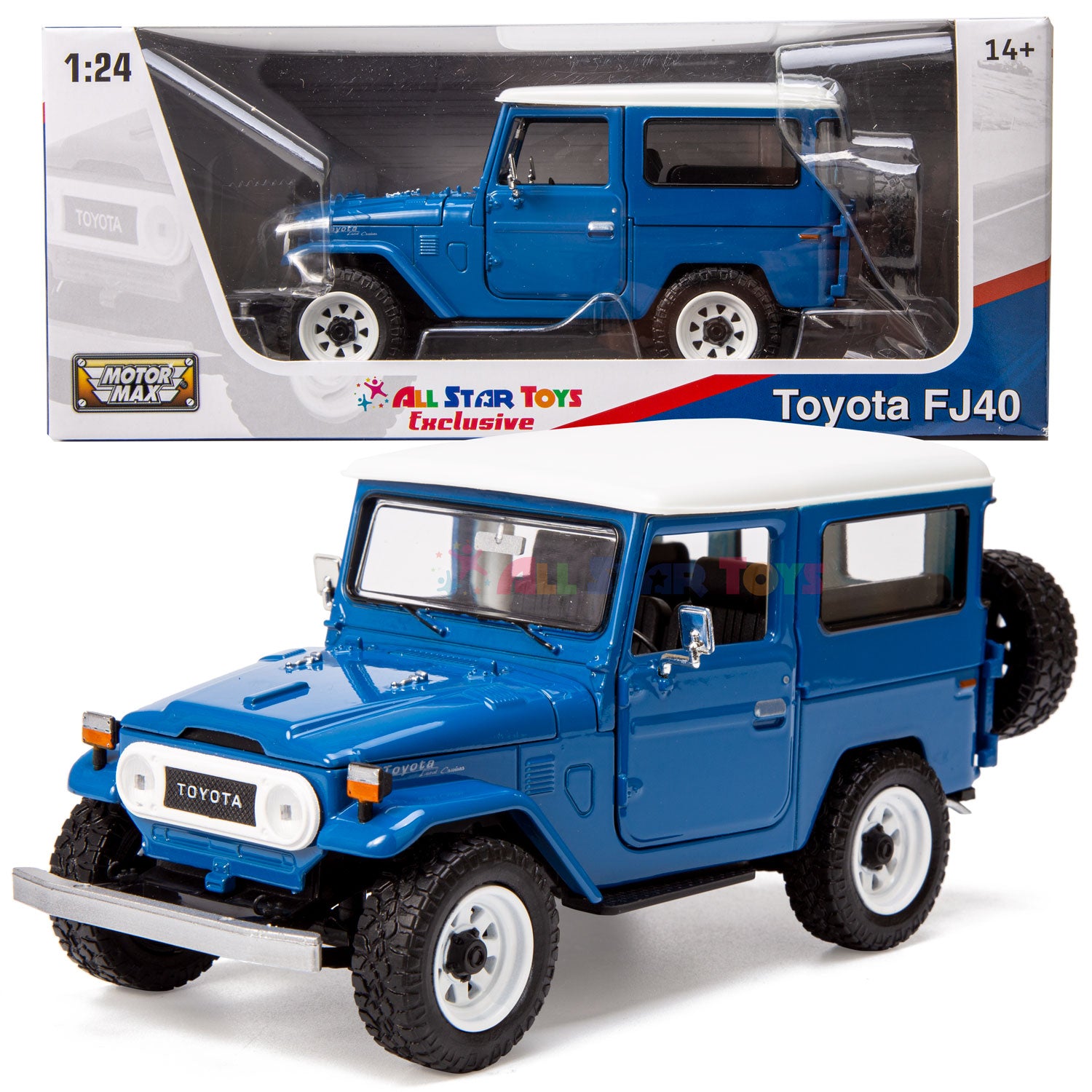 ミニカー Toyota FJ40 Volkswagen Van Ford Coupe Toyota FJ Cruiser FJ40 1:24 Scale by Motormax 79323 – All Star Toys