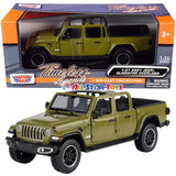 2021 Jeep Gladiator Overland (Open Top) 1:27 Scale Diecast Model Car Blue/Red Motormax 79367