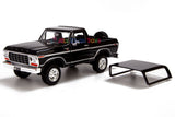 MOTORMAX 1978 FORD BRONCO CUSTOM BLACK WITH CAP AND SPEAR TIRE PICKUP TRUCK 1:24 SCALE 79371 ALL STAR TOYS EXCLUSIVE