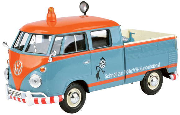 1:24 Scale Volkswagen Type 2 (T1) Service Pickup Diecast Model Toy Car by MotorMax 79555