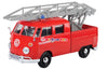 Motormax Volkswagen VW Type 2 (T1) Fire Truck Pickup with Aerial Ladder 1:24 Diecast Model by MotorMax 79584