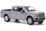 All Star Toys Exclusive 2019 Ford F-150 Limited Crew Cab Pickup Truck Abyss Gray 1/24 Diecast Model Car by Motormax 79364