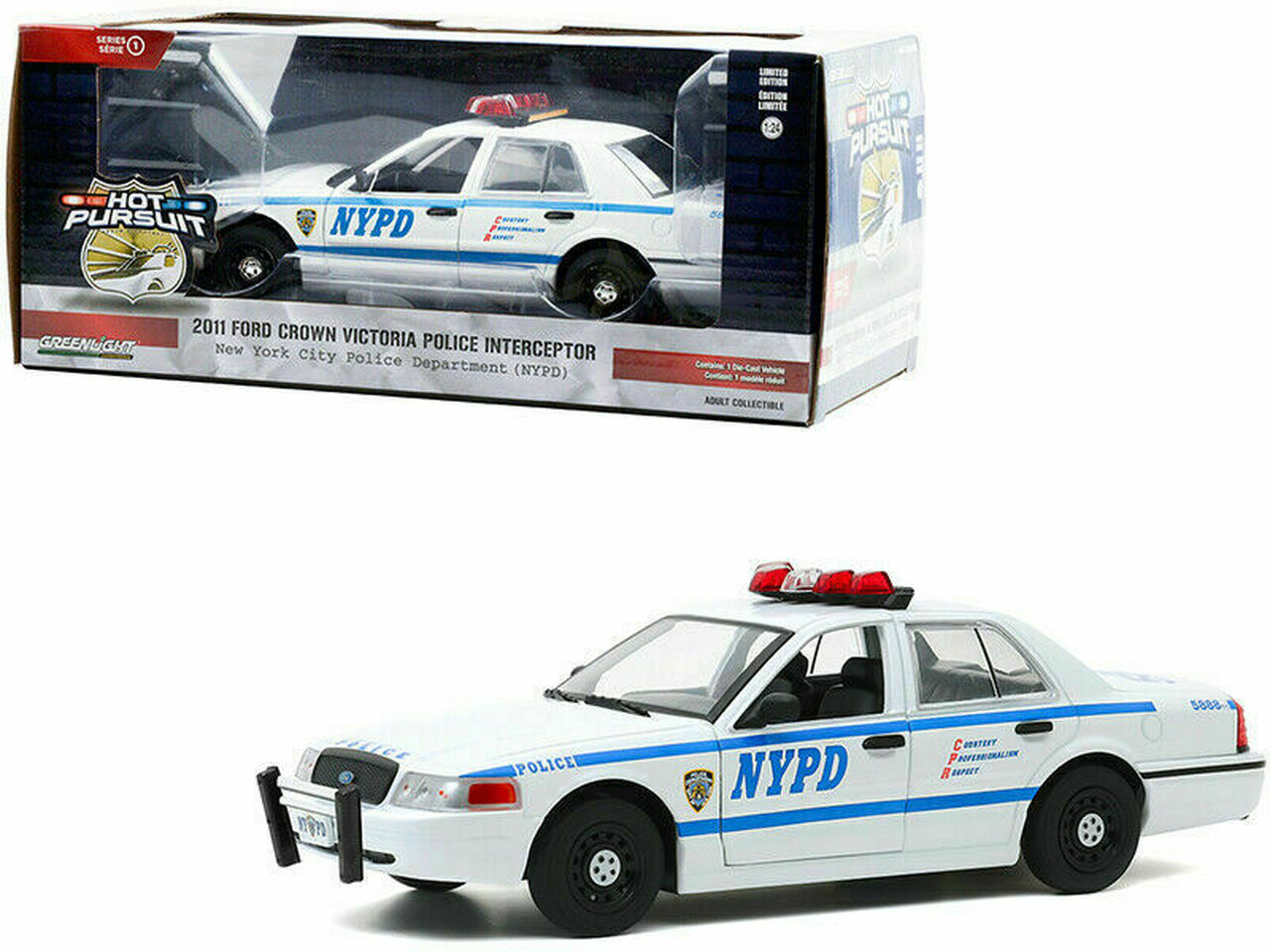 MODELLINO AUTO GREENLIGHT 1/24 Ford Crown Victoria Interceptor Illinois Polizia Di Stato EUR 52 - Foto 13