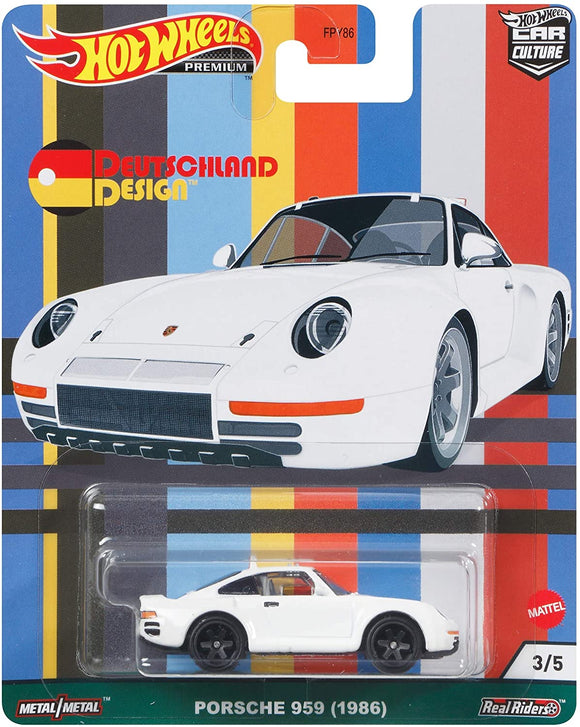 HOT WHEELS Porsche 959 (1986) White Car Culture Deutschland Design GRJ70 2021