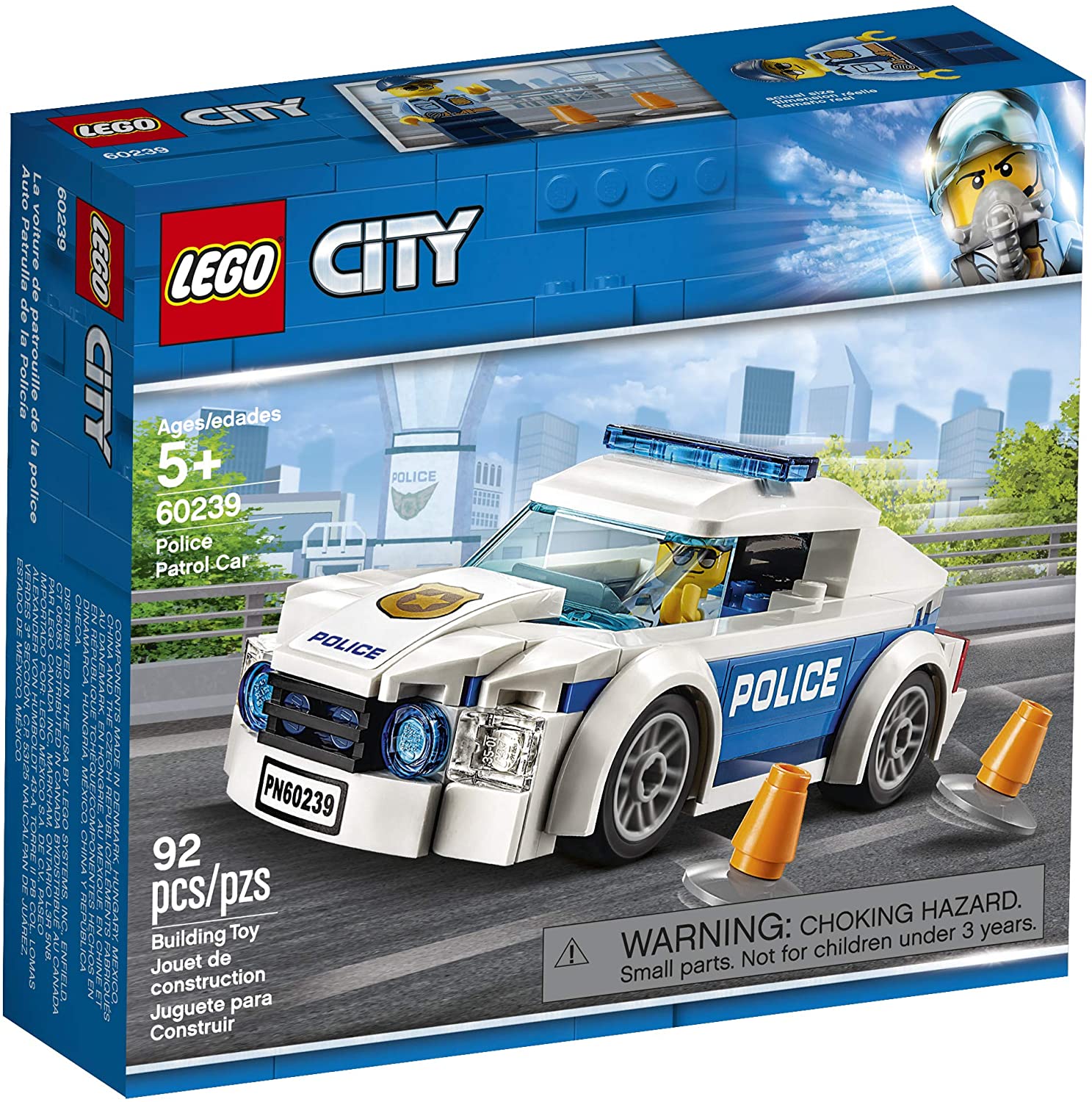 LEGO City Police Patrol Car 60239 Building Kit (92 Pieces) – All Toys